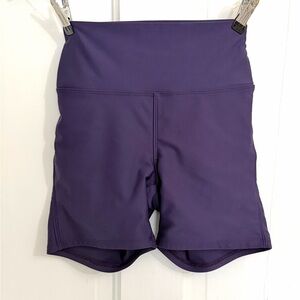 High-Waist Performance Shorts in Deep Purple Five Dancewear 4.5” inseam AM